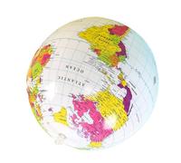Homoyoyo Inflatable Giant PVC Globe for Adults Educational Floating Beach Ball for Pool and Beach Parties World Map for Geography Learning and Summer Party Decoration