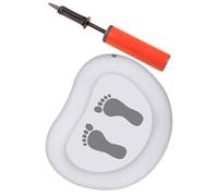 Homoyoyo Inflatable Pool Foot Bath Tray Non-slip Surface and Massage Function, Pvc Small Foot Soaking Basin for Water Therapy Settings and Pools Random Color