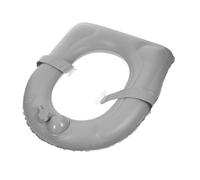 Homoyoyo Inflatable Toilet Mat Seat Cushion Self-Inflating Portable Seat Pad Self Inflating Cushion for Adults PVC Grey