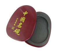 Homoyoyo Ink Grinding Stone Traditional Writing Accessory Useful Calligraphy Inkstone with Delicate Texture Stone Material Flat and Smooth Bottom Can Be Washed Simple and Authentic Design