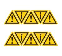 Homoyoyo Instrument Warning Sign Self Adhesive Label Triangle Caution Sign with Black Words for Workplace Safety Hazard Warning in Warehouse and Industrial Areas