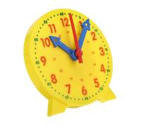 Homoyoyo Interactive Preschool Teaching Clock Kit with Puzzle Design Analog Model for Learning Classroom Educational Decor with Clear -hour and Markings Practical Wall Clock for Early