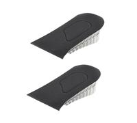 Homoyoyo Invisible 3.5cm Height Increase Insoles for Men and Women, Double Layer Black Shoe Lifts Breathable Heel Lift Inserts, Comfortable Shoe Pads for Daily Wear and Height Boost
