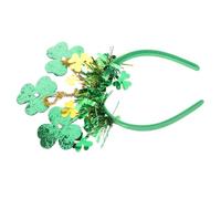 Homoyoyo Irish Shamrock Headband with Chic Tassel Embellishments Lightweight Comfortable Soft Material St Patrick's Day Party Accessory for Women Unique Green Festival Headpiece