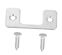 Homoyoyo Iron Door Latch Guard Plate with Metallic Finish Security Strike Cover for Outswing and Front Doors Manipulation Lock Protector for Residential and Commercial Use