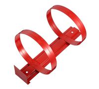 Homoyoyo Iron Fire Extinguisher Bracket Wall Mount Durable Red Hanger Rack for Extinguishers Easy Installation Practical Fire Safety Holder