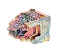 Homoyoyo Irregular Bismuth Crystal Stone Specimen Multi Function Mineral Adornment Unique Handmade Craft for Table Decor for Home Office Aquariums Elegant Decoration for Lasting Appeal