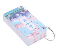 Homoyoyo Japanese Hiragana Katakana Flash Cards Set for Beginners 50 Syllabary Alphabet Learning Cards with Ring Portable Educational and Self-study