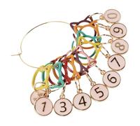 Homoyoyo Knitting Tool Locking Metal Progress Keepers Numbered Charms for Knitting Markers for DIY