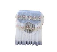 Homoyoyo Lace Ruffle Floral Waterproof Washing Machine Cover Grey 60x60x85cm Universal Protector for Automatic Impeller Roller Washing Machine Dustproof and Sunproof