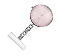 Homoyoyo Large Dial Nurse Hanging Watch Hospital Watch Shark Clip for Nursing School Exam and Daily Use Case Pink Face for Women