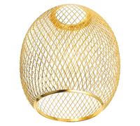 Homoyoyo Large Lamp Shades Metal Hanging Lamp Shade Hollow Out Pattern Iron Wire Mesh Artistic Vintage Stylish Iron Lampshade for Bedrooms and Dining Spaces Ambient Versatile Lighting E27