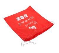 Homoyoyo Large Red Fabric Mahjong Storage Bag with Drawstring, Thickened Portable Organizer for Mahjong Tiles, Reusable Holder Suitable for Game Accessories and Travel Storage