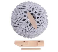 Homoyoyo Large Snowflake Grey Reindeer Felt Coaster Set, Non-Slip Heat Resistant Cup Mats and Table Placemats, Creative Holiday Drink Protectors for Christmas Home Decor