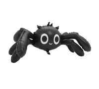 Homoyoyo Large Spider Balloon Foil Inflatable Halloween Decoration Spooky Insect-themed Party Prop Reusable for Indoor Outdoor Haunted House and Birthday Celebrations