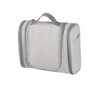 Homoyoyo Large Travel Toiletry Bag Cosmetics Bag Storage Drawstring Closing for Business Trip Travel Gym Camping Family Use Light Grey