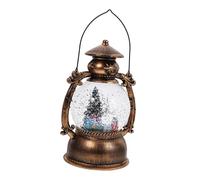 Homoyoyo LED Lighted Christmas Snow Globe Music Box with Festive Tunes Battery USB Powered Xmas Lantern for Indoor Holiday Decoration Friendly Luminous Design Multipurpose Bedside Lamp and