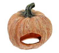 Homoyoyo Lifelike Pumpkin Hideout for Reptiles - Lightweight Cave Decoration for Snakes - Lizards and Turtles Ideal for Terrariums and Reptile Tanks Enhances Habitat with Realistic Touch