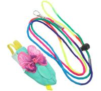 Homoyoyo Lightweight Breathable Fabric Parrot Flight Suit with Leash for Small Birds, Creative and Beautifully Designed Bird Diaper Harness for Parrots and Parakeets