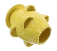 Homoyoyo Lightweight Ceramic Planter Tower with Saucer Lemon Shape Asian Pot for Indoor Outdoor Gardening Orchid Nursery Pot Succulent Flower Container