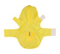 Homoyoyo Lightweight Dog Rain Coat with Hood in Yellow, Comfortable Polyester Material, Sturdy and Wear-resistant, for Walking Dogs the Rain and Rainy Weather