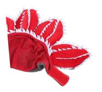 Homoyoyo Lightweight Plush Corpse Flower Pet Costume Hat for Small Cats and Dogs Soft Comfortable Headwear with Hook and Loop Fastener for Cosplay Parties and Holiday Photo Props