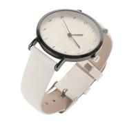 Homoyoyo Lightweight Women's Quartz Wrist Watch with Breathable Leather Strap Easy Read Small Dial Wood Grain Face Stylish Design for Work School Parties and Daily Wear Her