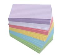 Homoyoyo Lined Study Flashcards with Portable Paper Design 600pcs Multi-Colored Dual-Sided Usability for School and College Students for Vocabulary Building and Exam Preparation