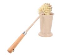 Homoyoyo Long Handle Toilet Cleaning Brush with Holder for Deep Cleaning Odor-resistant Base Design Suitable for Home Bathroom Maintenance