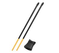 Homoyoyo Long Silicone Hot Pot Chopsticks 1 Pair Heat-Resistant Non-Slip Cooking Chopsticks for Frying and Noodles, Reusable Kitchen Gadget for Asian Cuisine