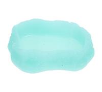 Homoyoyo Luminous Resin Reptile Water Dish Pattern Lifelike Appearance Resistant to Tipping over Suitable for Spiders and Centipedes Pet Feeding Cage Decor