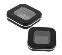Homoyoyo Magnetic Eyeshadow Replacement Box 2pcs Small Refillable Powder Makeup Storage Container Portable Travel Cosmetic Case for Highlighter Blush