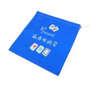 Homoyoyo Mahjong Storage Bag Drawstring Pouch Lightweight Portable Organizer for Tiles Travel and Game Use Large Capacity Mahjong Bag