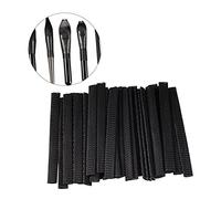 Homoyoyo Makeup Brush Mesh Cover 100pcs Black Cosmetic Brush Protector Sleeve Guards for Salon and Travel