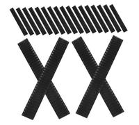 Homoyoyo Makeup Brush Protective Covers 200pcs Stretchable Plastic Mesh Brush Guard Wraps Black Suitable for Travel and Daily Use