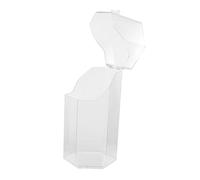 Homoyoyo Makeup Brush Storage Bucket with Hexagonal Acrylic Holder, Multi-function Cosmetics Organizer for Vanity Table, Portable Brush Container for Travel and Home Use