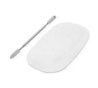 Homoyoyo Makeup Mixing Palette and Set, Oval Nail Mixing Tray for Foundation and Eyeshadow, Professional Cosmetic Blending Tool for Manicure and Beauty Salon Use
