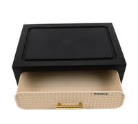 Homoyoyo Makeup Organizer with Clear Desktop Storage Box for Skincare Lipsticks Beauty Accessories with Dustproof Cover Space Saving Vanity Organizer for Small Spaces Bathroom Counter