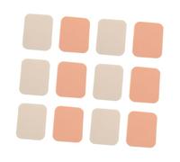 Homoyoyo Makeup Puff and Cosmetics Powder Puff 12pcs Square White and Skin Tone Dual-use Face Makeup Pads for Women Wet and Dry Application Facial Care Tools