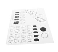 Homoyoyo Manicure Mat for Nail Practice Silicone Material for Diy Nail Art Designs Use As Hand Rest Includes Stamping Plate for Easy Designs