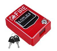 Homoyoyo Manual Fire Emergency Reset Button with Key, Adjustable Dc12-24v Resettable Alarm Call Point Switch for Home and Business Safety, Manual Alarm Reset Panel Compatible with Fire