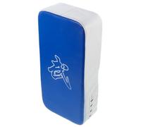 Homoyoyo Martial Arts Kicking Target Pad with Blue Surface and White Border, Professional Foam Blocking Shield for Taekwondo and Boxing Training, Sturdy Sports Cushion for Combat Practice
