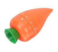 Homoyoyo Mechanical Carrot Shaped Kitchen Timer 60-Minute Manual Countdown Alarm Reminder Cute Vegetable Novelty Cooking Timer for Home Baking and Time Management