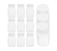 Homoyoyo Medicine Storage Bottles 50ml Each 12pcs with Cap Sealing and Freshness Maintaining Containers for Small Objects and Travel Use