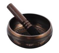 Homoyoyo Meditation Singing Bowl Set Lightweight Copper and Wood Sound Bowl with Calming Effects with Wooden Rod for Yoga and Healing for Mindfulness and Stress Relief