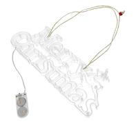 Homoyoyo Merry Christmas LED Letter Light Board Warm White Xmas Wreath Hanging Light Garland Decoration for Front Door Shop Party Festive Ambiance