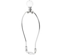 Homoyoyo Metal Lamp Harp with Crystal Lamp Finial Lampshade Adapter Bracket DIY Lighting Replacement Accessory