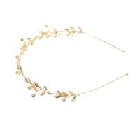 Homoyoyo Metal Leaf Rhinestone Wedding Headband Elegant Bridal Tiara Crown for Women for Parties Flower and Special Occasions