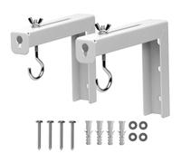 Homoyoyo Metal Projector Screen Mount and Wall Bracket with Short Self-tapping Screws, Universal Projector Wall Ceiling Mount for Office and Home Use