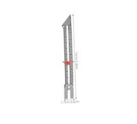 Homoyoyo Metal Sewing Ruler for Clothes Quilting Gauge Measuring Seam Guide for DIY Tailoring and Buttonhole Spacing with Clear Scale for Accurate Fabric Measurement
